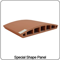 special shape terracotta panel